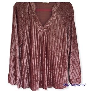 Entro Velvet V-neck Tunic